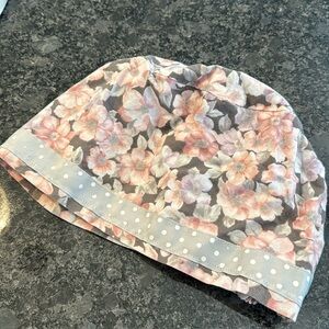 Pink, Gray, Light Purple florals scrub hat